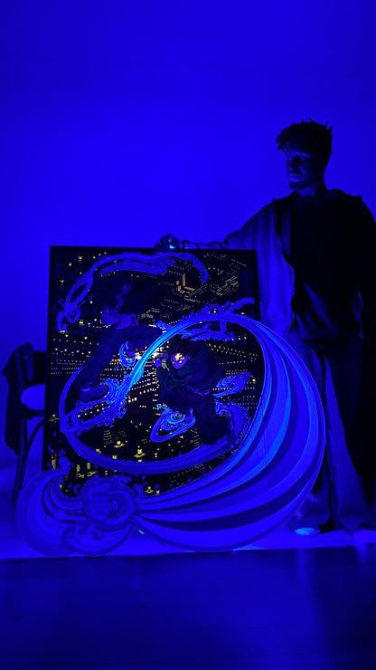 "Enter the Infinity Castle" 100 x 80 cm